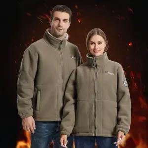 남녀공용 폴라폴리스 점퍼 하이넥 양털기모 후리스 겨울 커플룩