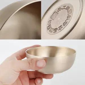 고급 한식 막걸리잔 유기 놋쇠 사발 물컵 대형 70대선물 전통그릇 프리미엄