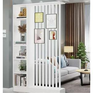 가벽 파티션 공간분리 장식장 수납장 현관 가림막 인테리어 거실 120cm 선반 주방 칸막이 화이트