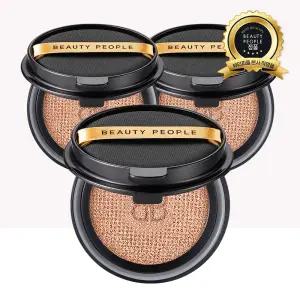 뷰티피플 절대 철벽녀 시즌16 두유 크림 커버 쿠션 파운데이션 리필 18g, 3SET
