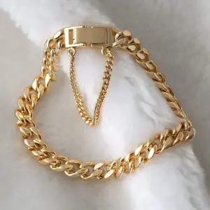 [콩심팥심]14KGP 골드 볼드 각 체인 고급 패션 팔찌 생일선물팔찌 체인팔찌