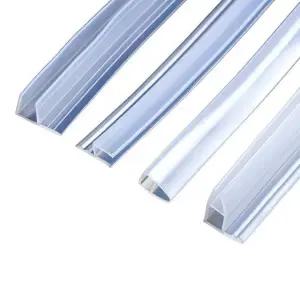 고품질 유리 문 패킹 창문 도어 욕실 방수 틈새 샤워부스 막이 h형 6mm 5m 두께