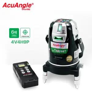 아큐앵글 추적형 그린 레이저 레벨기 A-8844T 삼각대 수광기포함 라인 레이저수평기 거리측정기