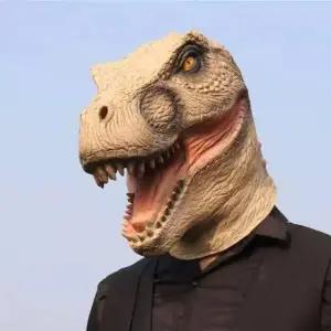 신나는 공룡 가면 움직이는 헤드 코스프레 킹콩 할로윈 웃는 당나귀 머리 장비만