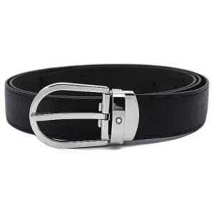 [몽블랑] 홀스슈 버클 리버서블 블랙 브라운 113834 BLACK