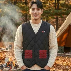 브리사 듀얼컨트롤 USB 발열조끼 온열 열선 방한 경량 열조끼 SPCHV01