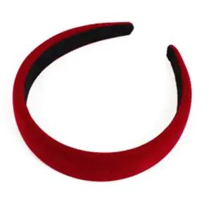 벨벳 머리띠 1 벨벳머리띠 레드 선물 소품 두꺼운