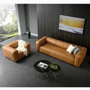 3인용가죽쇼파 거실 모듈 가죽 쇼파 통가죽 푹신한