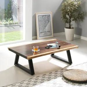 [아이앤] 레반 우드슬랩 1200 소파테이블 PD