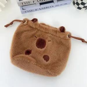 카피바라조리개파우치 스트링 미니 화장품 복주머니 복조리 파우치 백