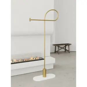 튼튼한 이동식 의류 매장 싱글 행거 골드행거 모던 인테리어 대리석 스탠드 거실용 옷걸이