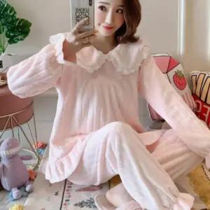 주니어 수면잠옷 공주 홈웨어 여성 겨울홈웨어