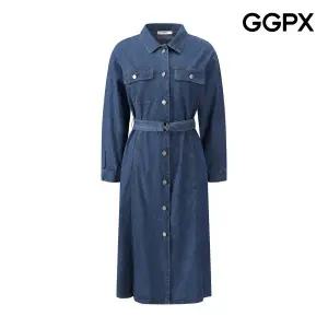 [GGPX] 벨트 데님 원피스 (GPAOP005F)
