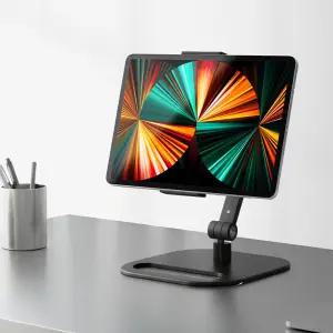 락스탠드 3관절 마운트 고강도  유튜브 핸드폰 태블릿 대형 거치대 블랙