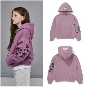 갤러리아 [블루테일] AZI2TS01PK 핑크 소매 별 프린트 후드티