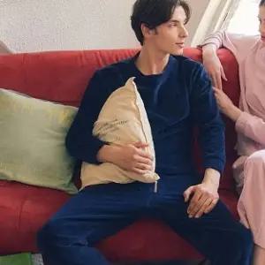 [롯데백화점]비너스 벨로아 골지 솔리드 남성바지VEP3975M