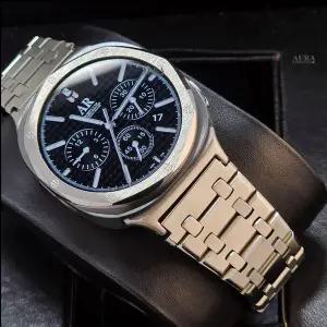 [아우라커넥션]갤럭시워치8 스트랩 베젤링 로얄오크 커스텀 클래식 40 44 46mm 호환