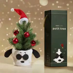 [피너츠 공식 콜라보] 25cm 스누피 크리스마스 쁘띠트리 세트