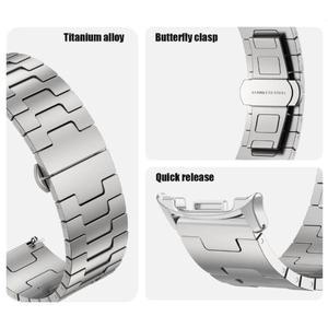 삼성 갤럭시 워치 8/울트라 2025용 티타늄 스트랩 럭셔리 메탈 밴드 8 클래식 46MM/울트라 47mm 스마트워치