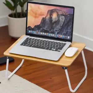 심플 폴딩 미니 책상 좌식 테이블 데스크탑 탭 노트북 마우스 접이식 1인 트레이 우드 베드