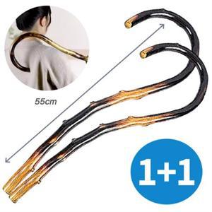 [1+1] 친절생활 원목 갈고리 안마기 매끄러운 오십견 지압봉