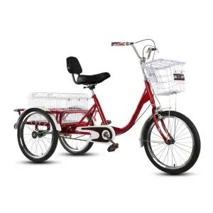 삼륜자전거 세바퀴 여성 세발 바이크 노인 짐칸 경량