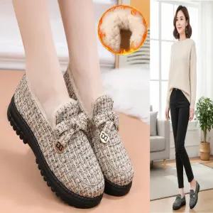 할머니털신 할머니겨울신발 어르신 털신발 캠핑 뽀글이 털슬립온 엄마 양털모카신 퍼 방한화