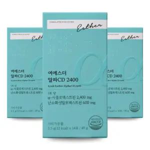 여에스더 알파CD 2400 (3.5g x 14포 x 3개, 42일분) 알파시클로덱스트린 스틱포