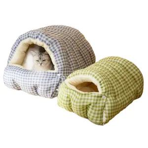 겨울 보온 침낭 강아지 고양이 애견하우스 반려동물 집 따뜻한 실내