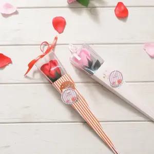 한송이 장미 케이스 졸업식 비누꽃 꽃다발 로즈데이 학예회 사탕부케 생일 프로포즈 선물