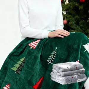 중형 극세사 케이스 겨울용 치마 무릎 담요 2종