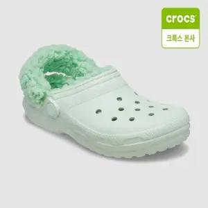 [크록스 본사] 클래식 플리스 라인드 클로그 키즈 민트틴트 212856-3YF