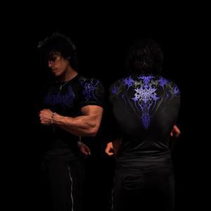 Breathedivinity 아메리칸 스타일 피트니스 남성 티셔츠 빠른 건조 탄성 꽉 끼는 의류 통기성 여름 운동복