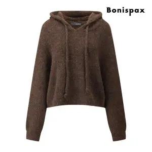 [보니스팍스](신세계 사우스시티)헤어리 루즈핏 후드 니트 (XPBKP003M0)