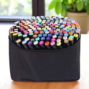 [셀러에이드]미술용 마커펜 168색 1세트 전문가용 일러스트 마카펜