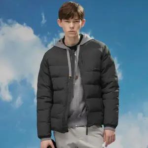 스케쳐스 남성 헝가리 허그 다운 머플러 세트다크그레이 323939