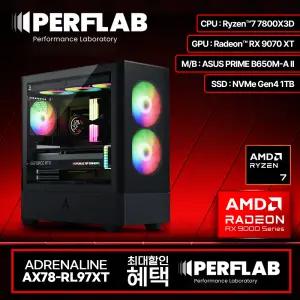 라이젠7 7800X3D RX9070XT 게이밍 컴퓨터 어드레날린 AX78-RL97XT 라데온 그래픽카드 AMD 데스크탑 조립 PC 본체
