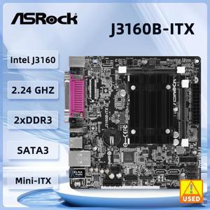 ASROCK J3160B-ITX 미니 ITX 마더보드 인텔 쿼드 코어 프로세서 J3160 DDR3 16GB 1xPCI Express 2.0 D-Sub