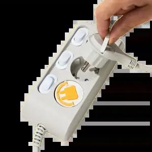 조아코리아 납작 멀티탭 고용량 개별 3구 틈새 플러그 콘센트 멀티탭