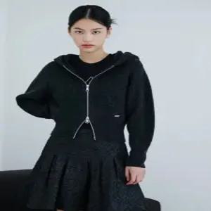 [에고이스트]투웨이 지퍼 후드 니트 가디건 ER1EK105