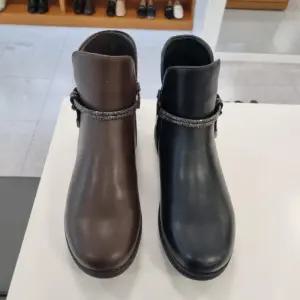 엘칸토 HC09 여성 쿠션UP 보석 컴포트 앵클부츠 (블랙/브라운) LCWA27U513