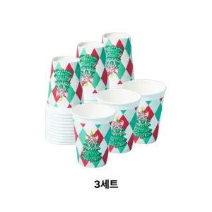 [무중력의자]크리스마스종이컵36개입 일회용 접시 머그컵 종이컵