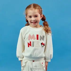 [디즈니베이비](신세계 사우스시티)[25년 겨울신상]미니로고패치기모맨투맨(IVORY)_79S721055