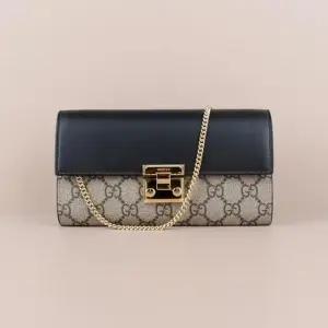 패드락 수프림 체인 여성 장지갑 블랙 779774 KLQIG 8575