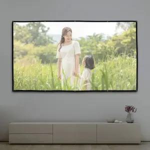 이동형 빔프로젝터 스크린(265x150cm) (16:9비율)가정용 이동용 휴대용 자취방 사무실 영화