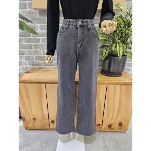 [레코브](광주신세계)일자핏 기모 데님팬츠(LC41F1DP001X)