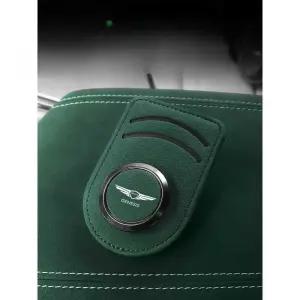 제네시스 알칸타라 고급형 차량용 썬바이저 카드포켓 사이드 수납 안경 홀더 G80 GV80