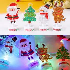 크리스마스 보석십자수 무드등 만들기 패키지 LED등 (20개입) 배송비X