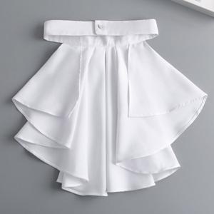 해적 뱀파이어 의상 정통 분리형 레이스 Jabot 장식 칼라 가장 무도회 파티 코스프레 액세서리