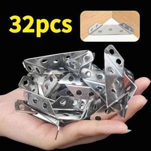 32pcs 다기능 코너 코드 스테인레스 스틸 패스너 버클 브래킷 선반 캐비닛 테이블 의자에 사용